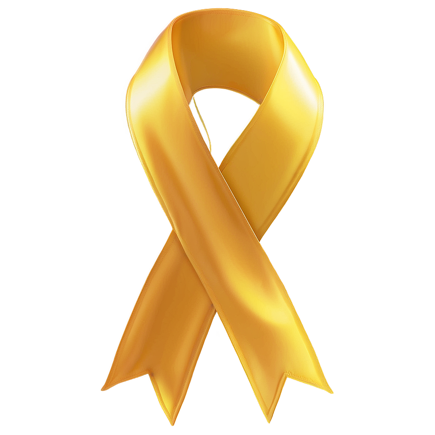 Satin Yellow Ribbon Graphic Png Kgb