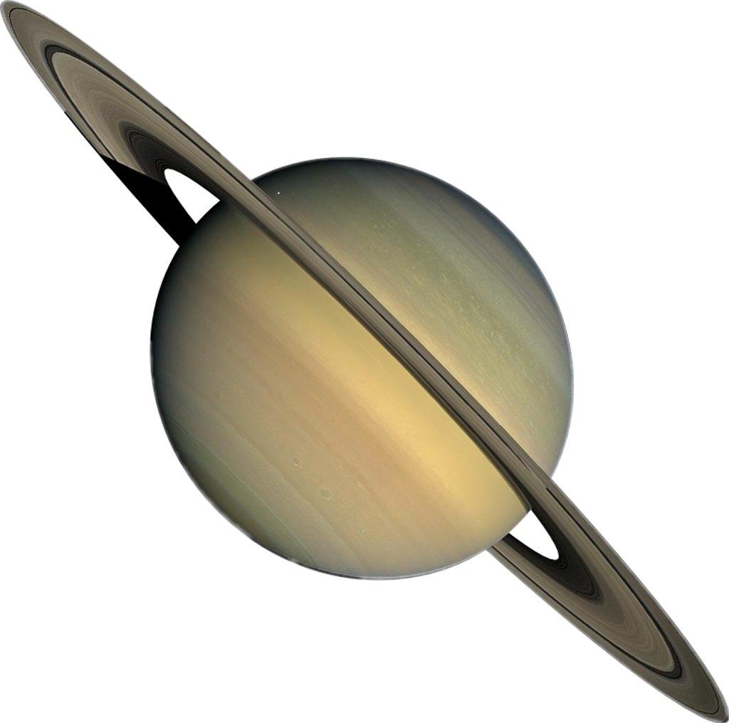 Saturn Planet Rings Isolated PNG with transparent background