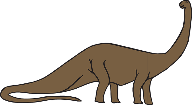 Sauropod Silhouette Graphic PNG with transparent background