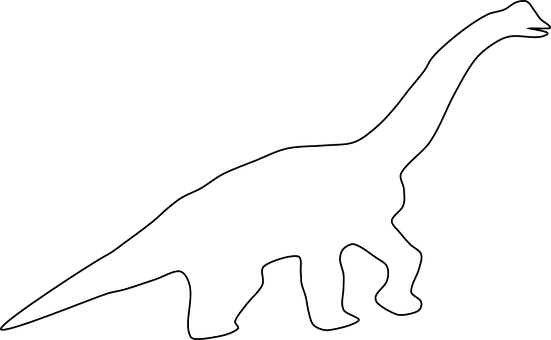 Sauropod Silhouette Graphic PNG with transparent background