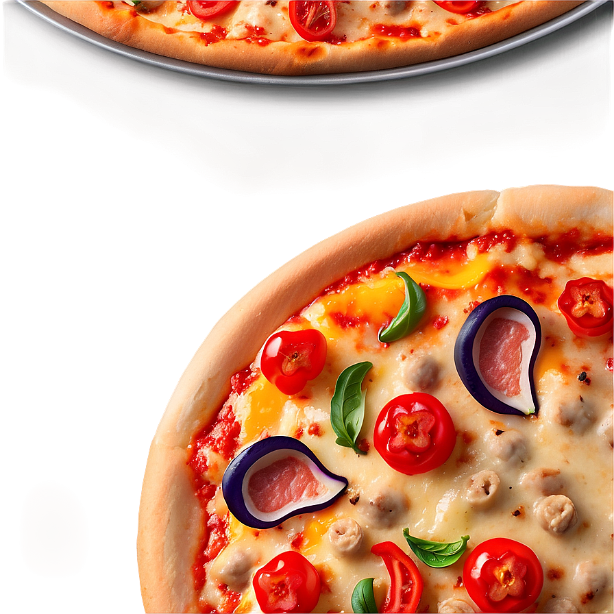 Sausage And Peppers Pizza Png Hfc92