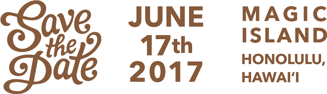 Save The Date_ June17_ Magic Island Honolulu PNG with transparent background
