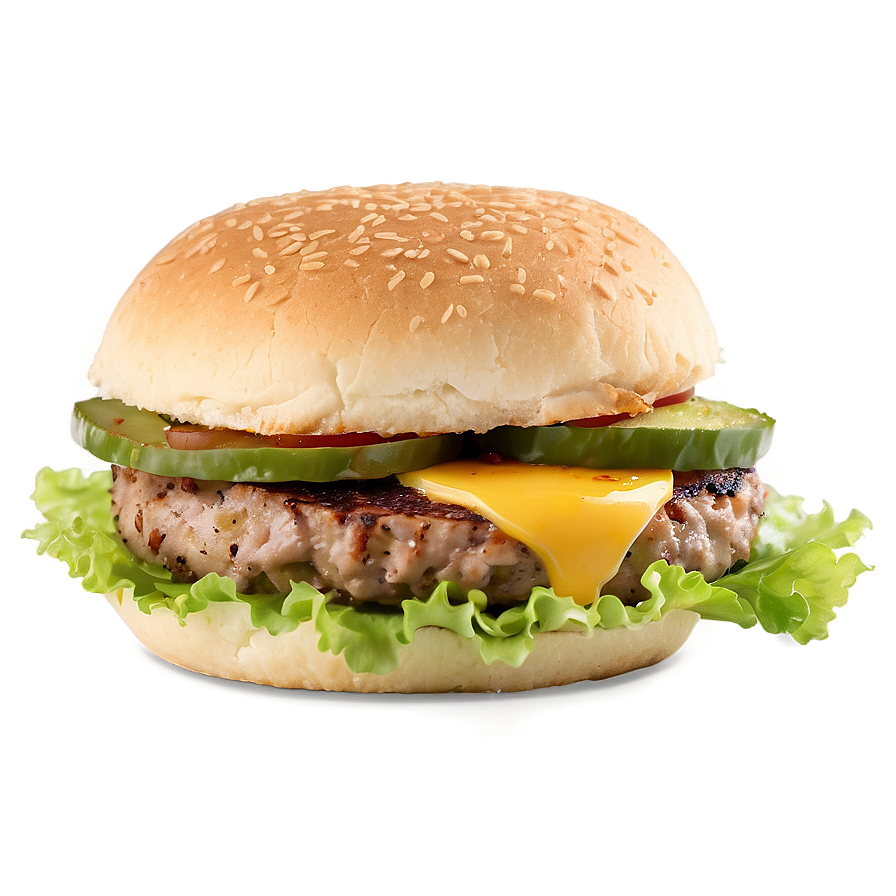 Savory Breakfast Burger Treat Png Qba