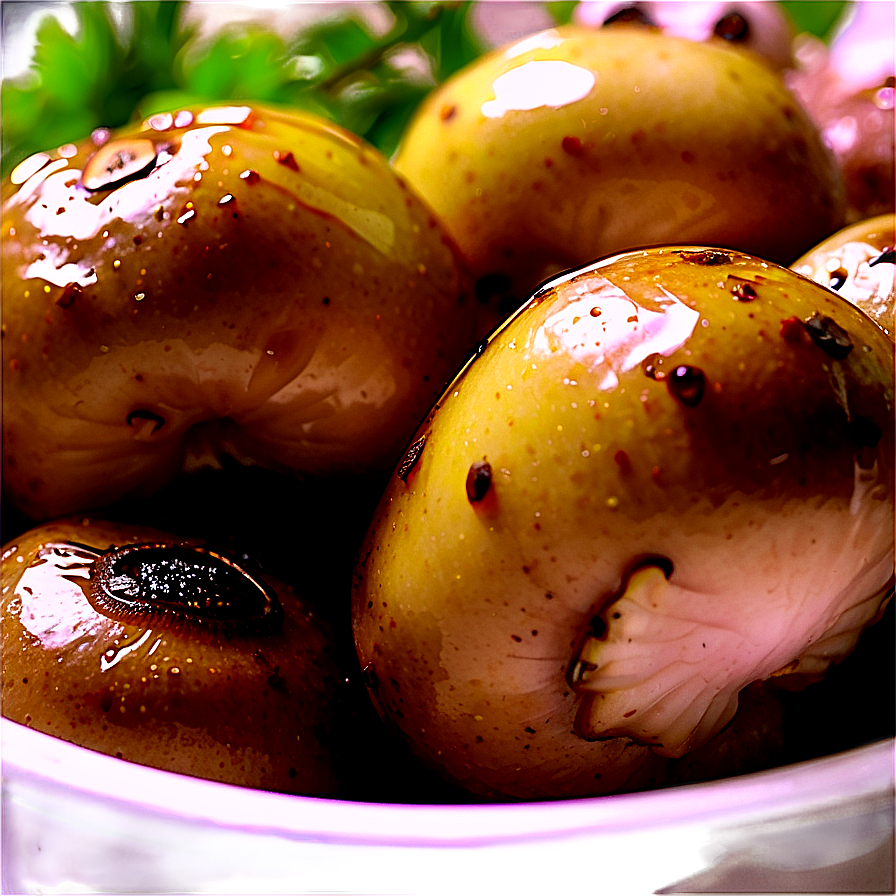 Savory Pickled Mushrooms Png Ygr84