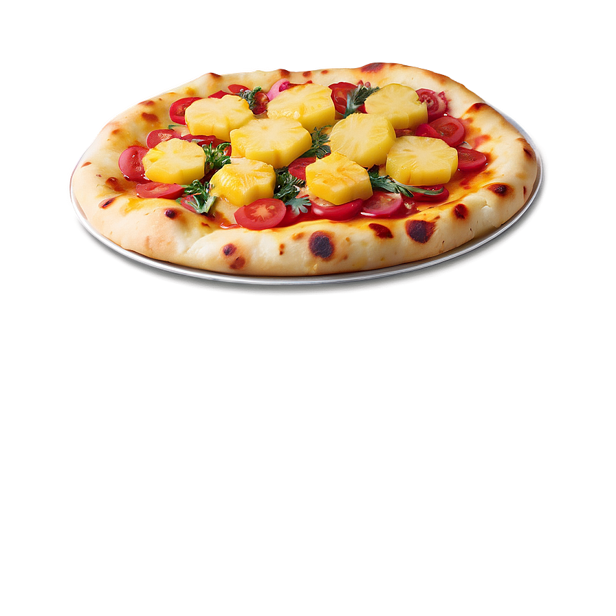 Savory Sweet Pineapple Pizza Png Enk