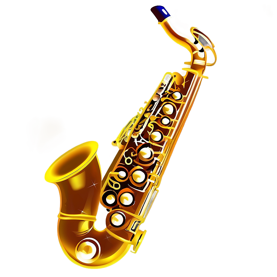 Saxophone Silhouette PNG 05252024 PNG with transparent background