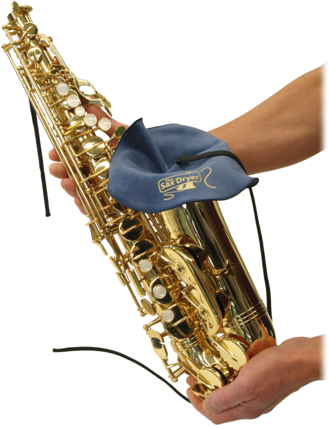 Saxophonewith swab cleaning tool PNG image with a transparent background, free high-resolution download
