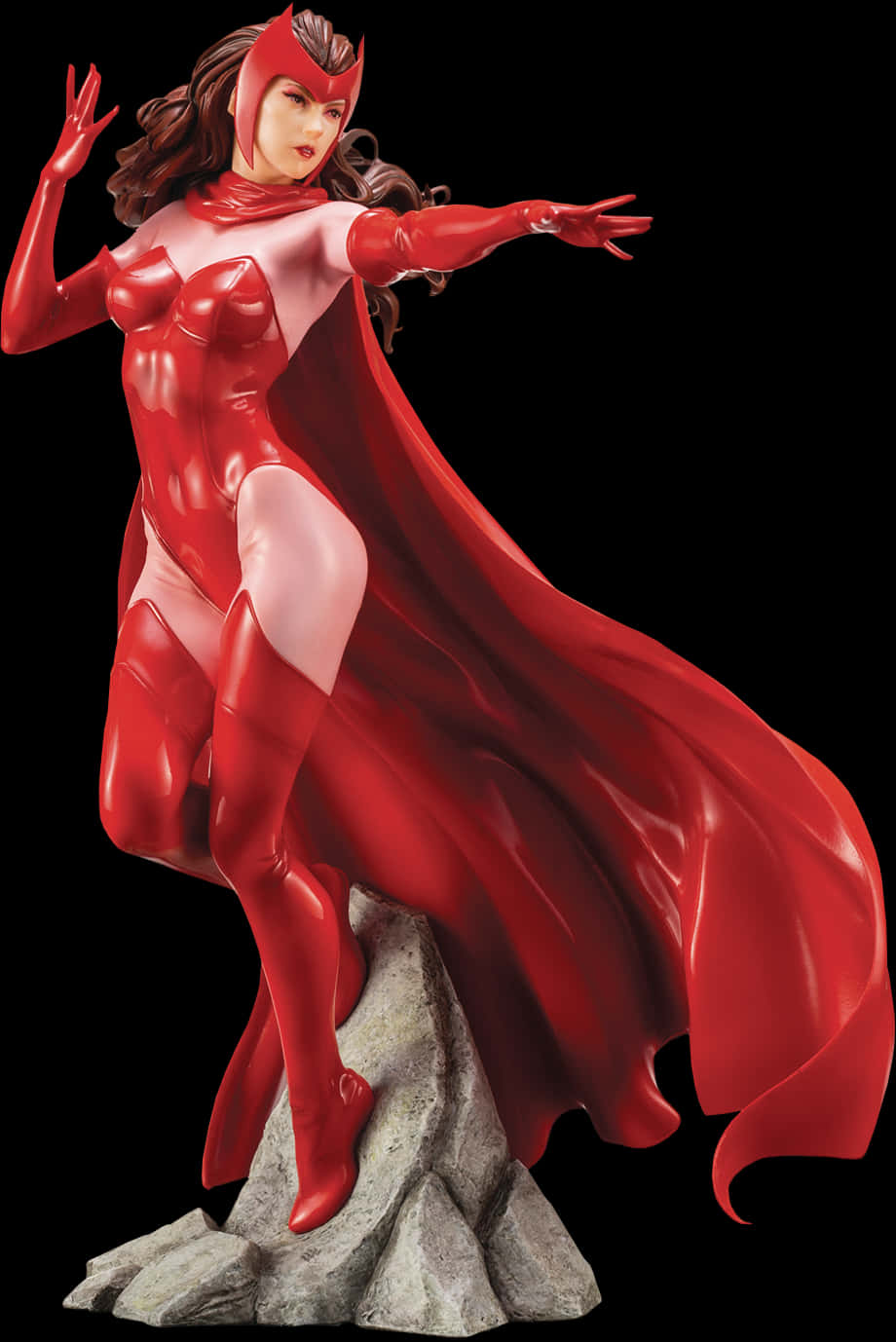 Scarlet Witch 1/10th Scale Artfx Statue - Marvel Comic Scarlet Witch, HD Png Download PNG with transparent background