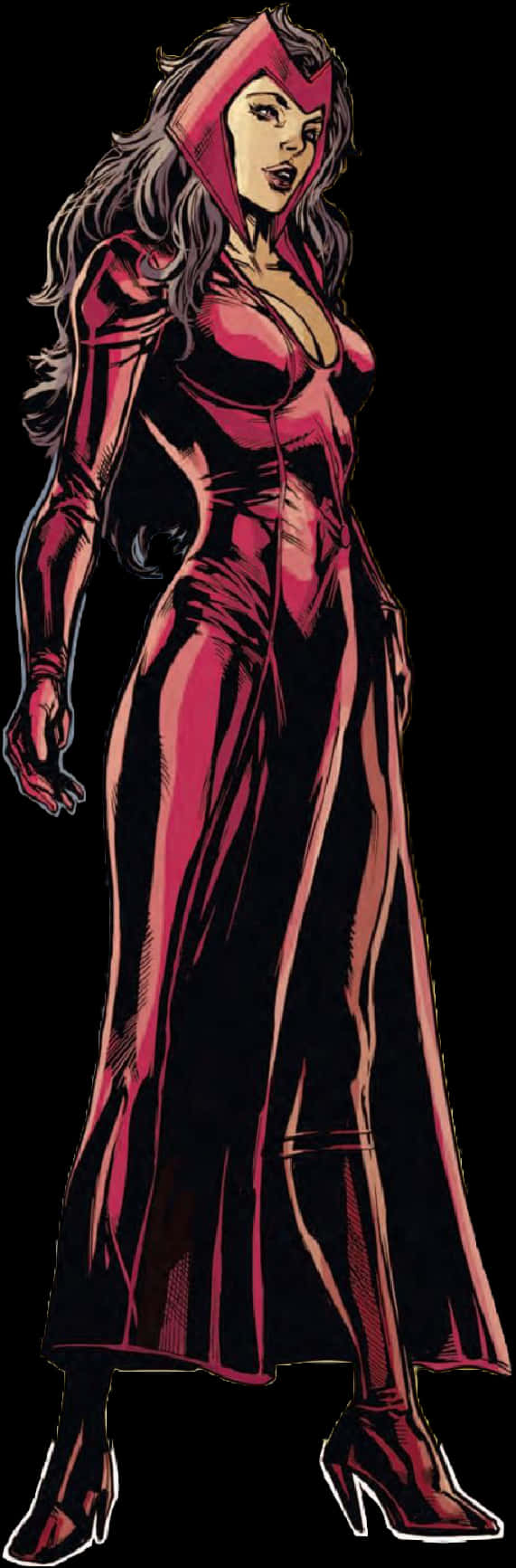 Scarlet Witch Classic Costume Illustration