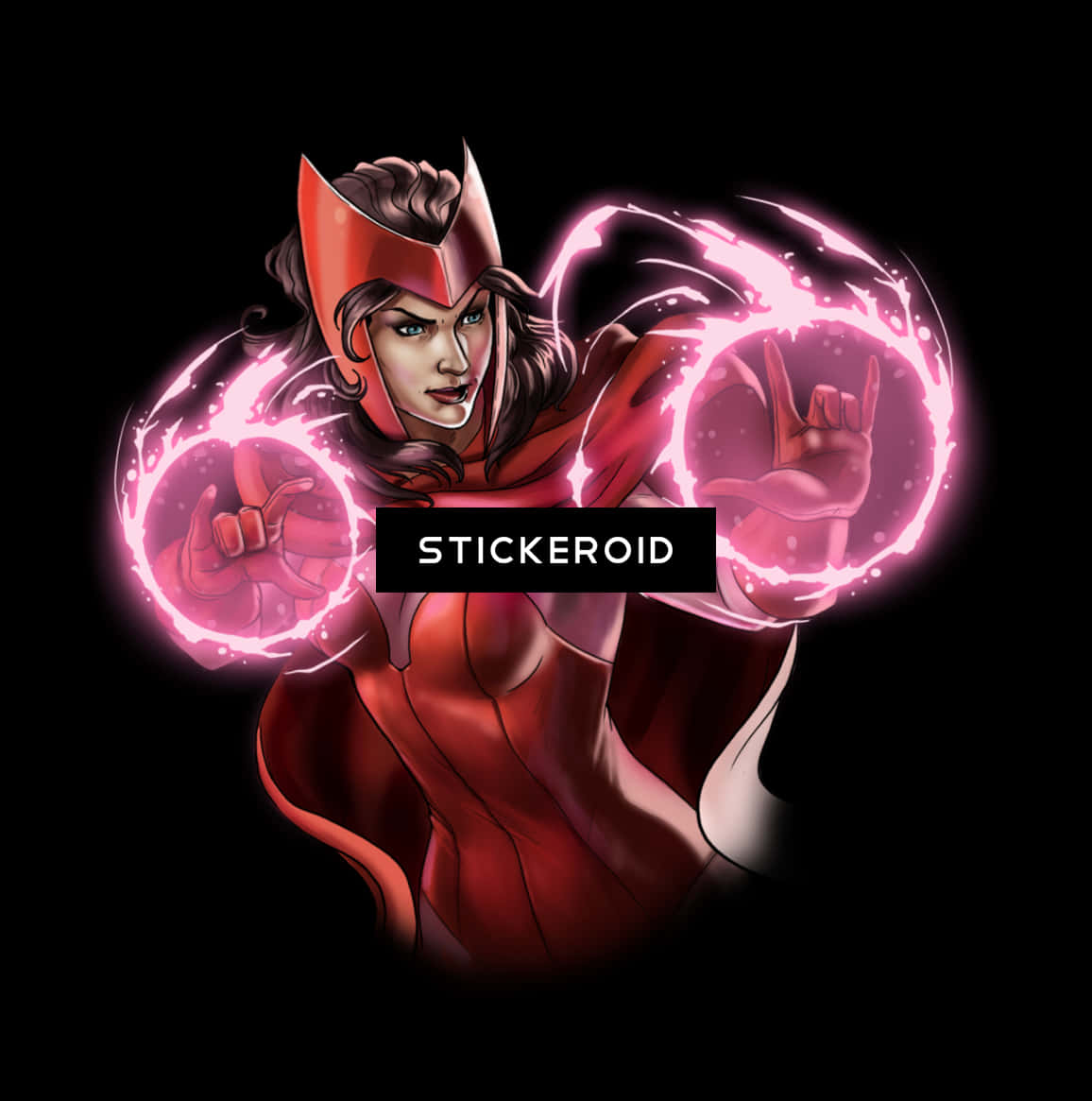 Scarlet Witch Magic Illustration