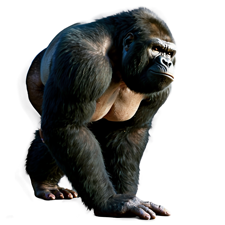 Scary Angry Gorilla Png 06252024