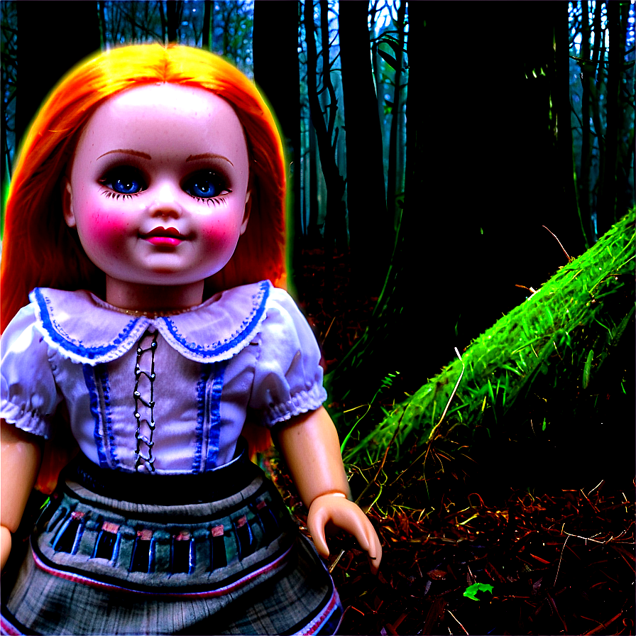 Scary Doll In Forest Png 06252024