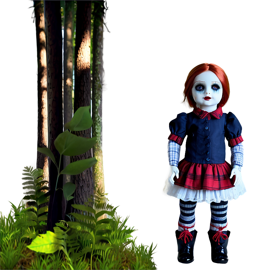 Scary Doll In Forest Png 13