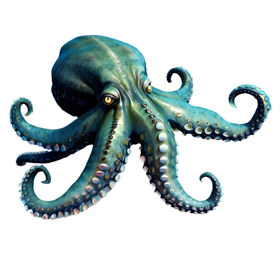 Scary Kraken Underwater Png Xjx96