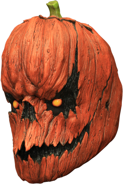 Scary Pumpkin Lantern Carving PNG with transparent background