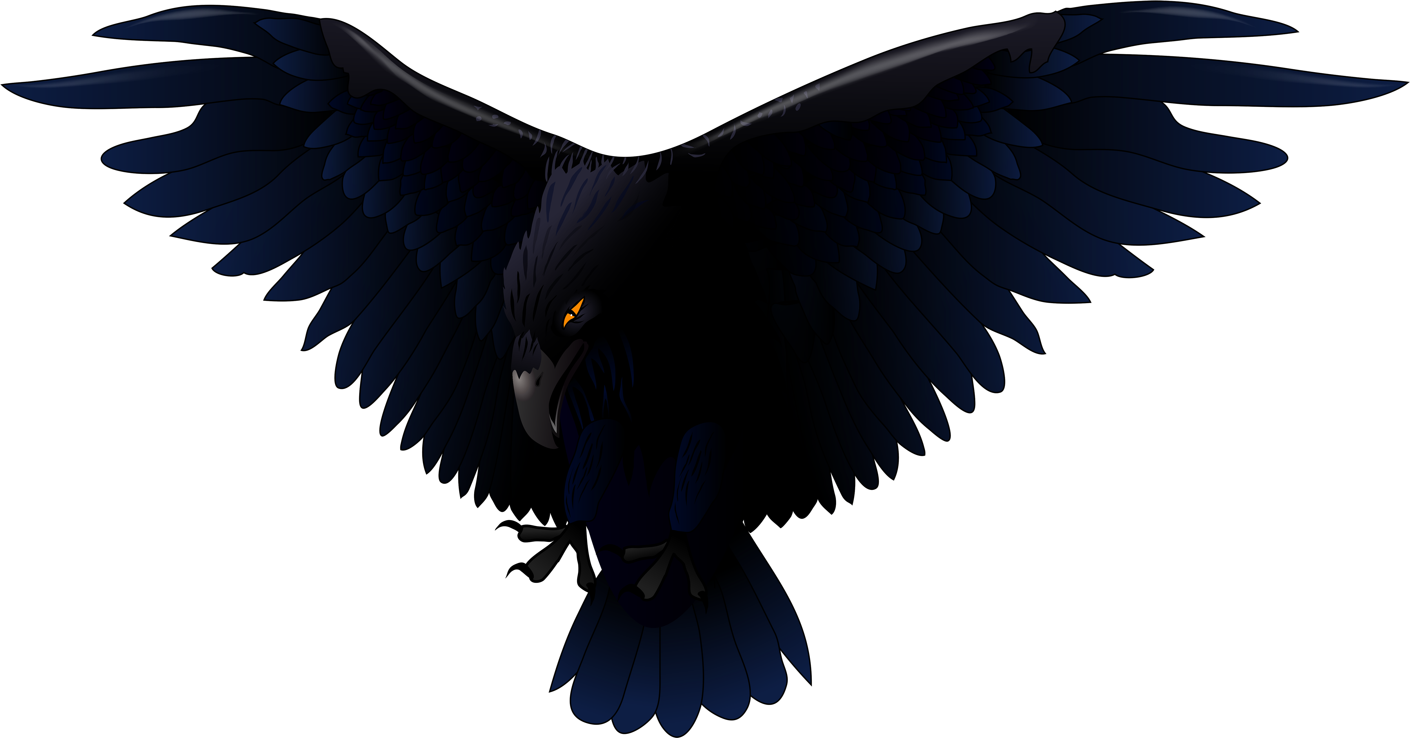 Scary Raven Png Vector Clipart - Raven Vector, Transparent Png PNG with transparent background