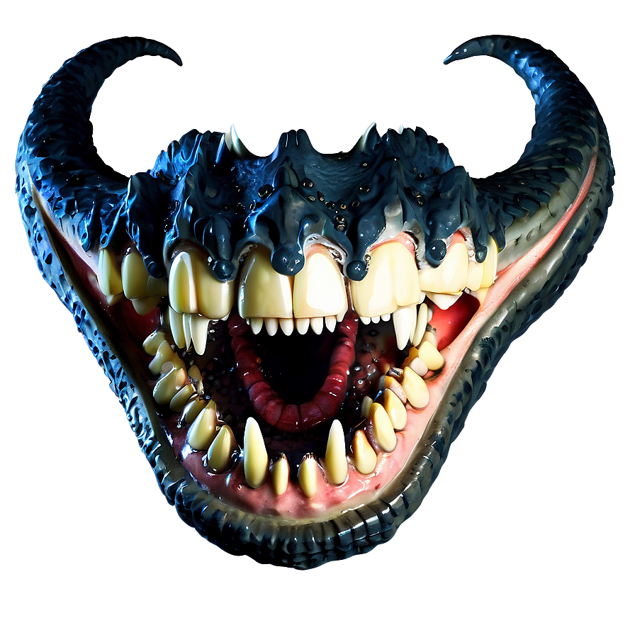 Scary Sea Monster Teeth Png Obr93