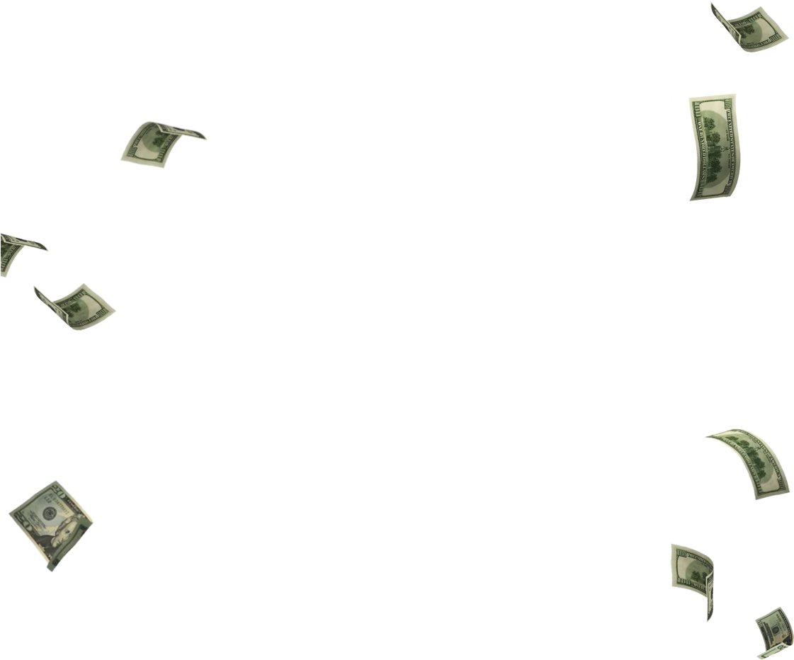 Scattered Dollar Bills Floating Background