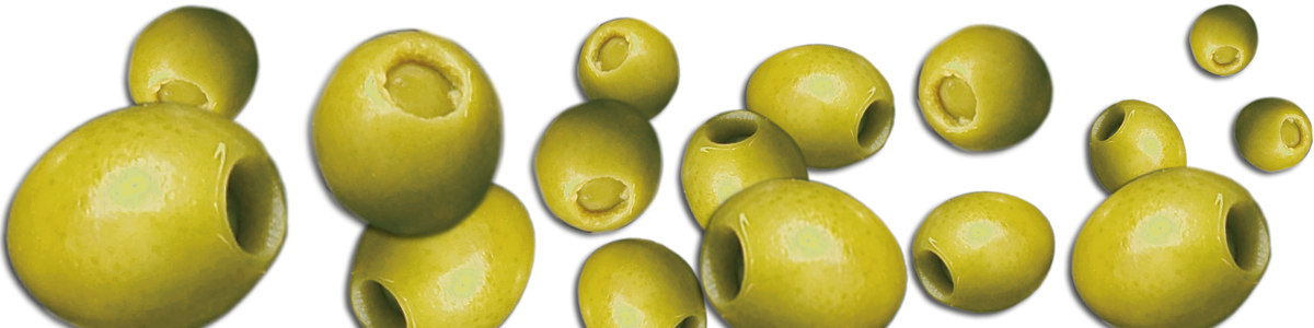 Scattered Green Olives