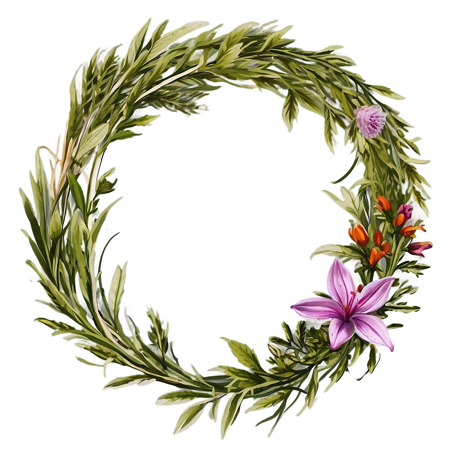 Scented Herb Wreath Png Esb91