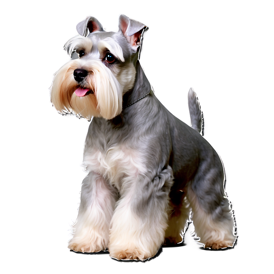 Schnauzer Dog Show Pose Png Pqc