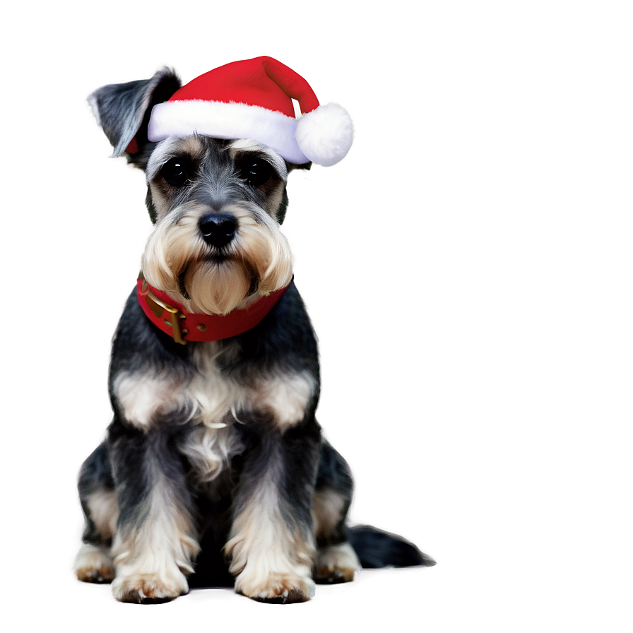 Schnauzer Holiday Greeting Png Xql17