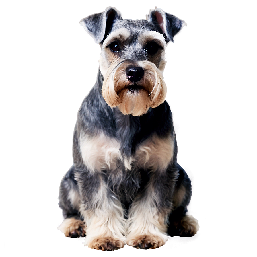 Schnauzer Sitting Pose Png 69