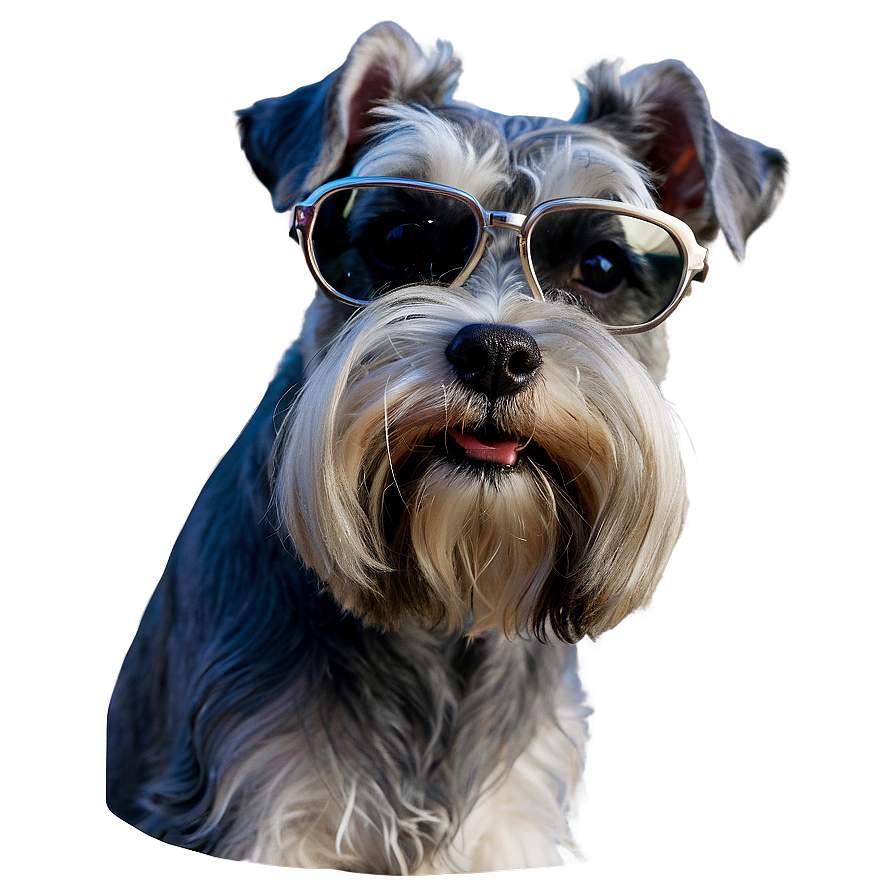 Schnauzer With Glasses Png Ghh