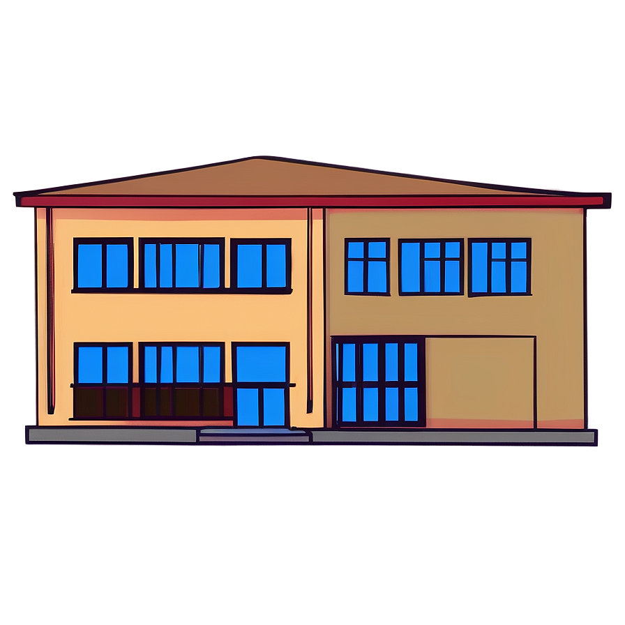 School Building Outline Png 91