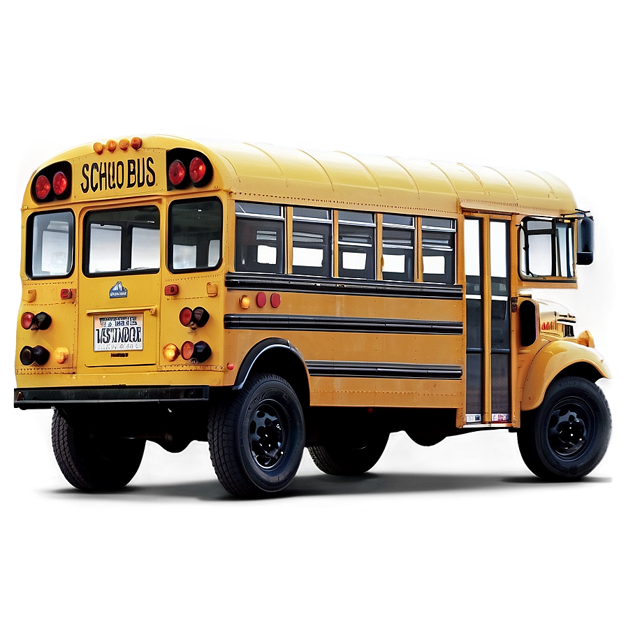 School Bus In Morning Light Png Iyq41