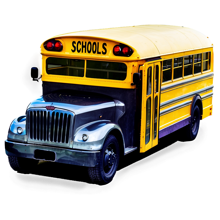 School Bus With Bicycle Rack Png Ljf31