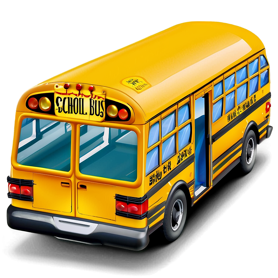 School Bus With Bicycle Rack Png Sgm