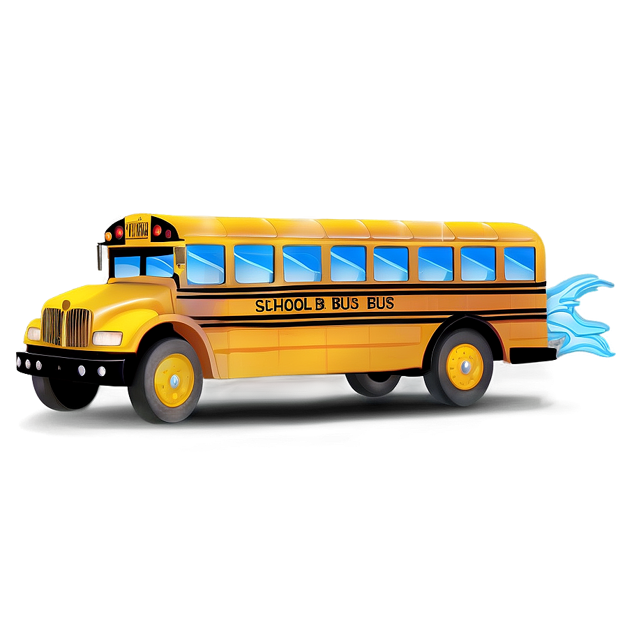 School Bus With Flashing Lights Png 05242024