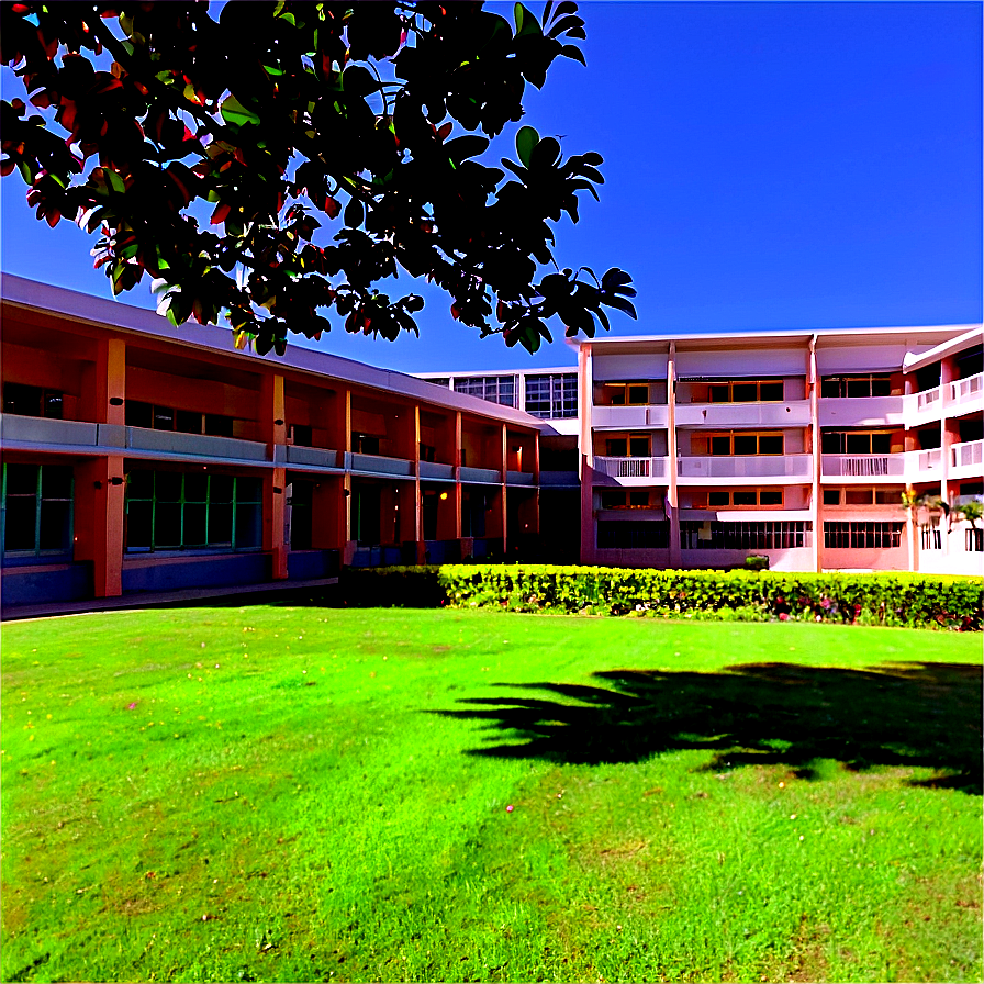 School Campus View Png Kha