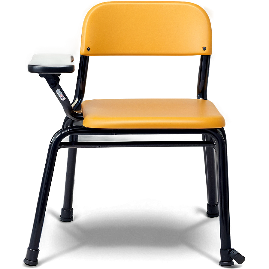 School Chair with Armrest PNG 06212024 PNG image with a transparent background, free high-resolution download