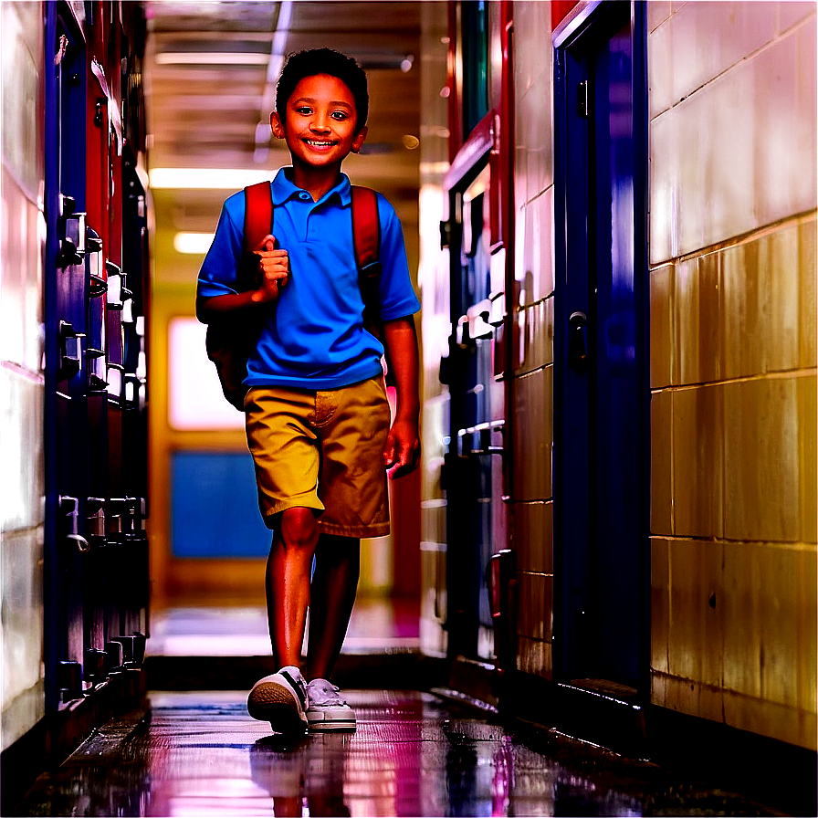 School Hallway First Day PNG eas84 PNG image with a transparent background, free high-resolution download