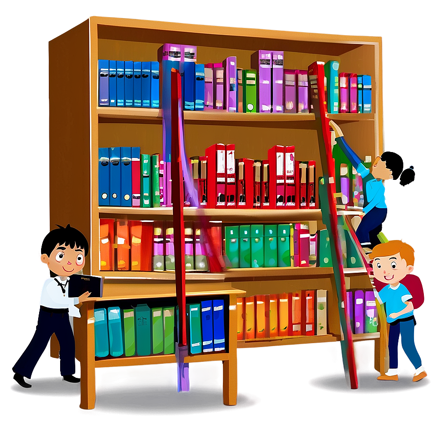 School Library First Day PNG olj PNG image with a transparent background, free high-resolution download