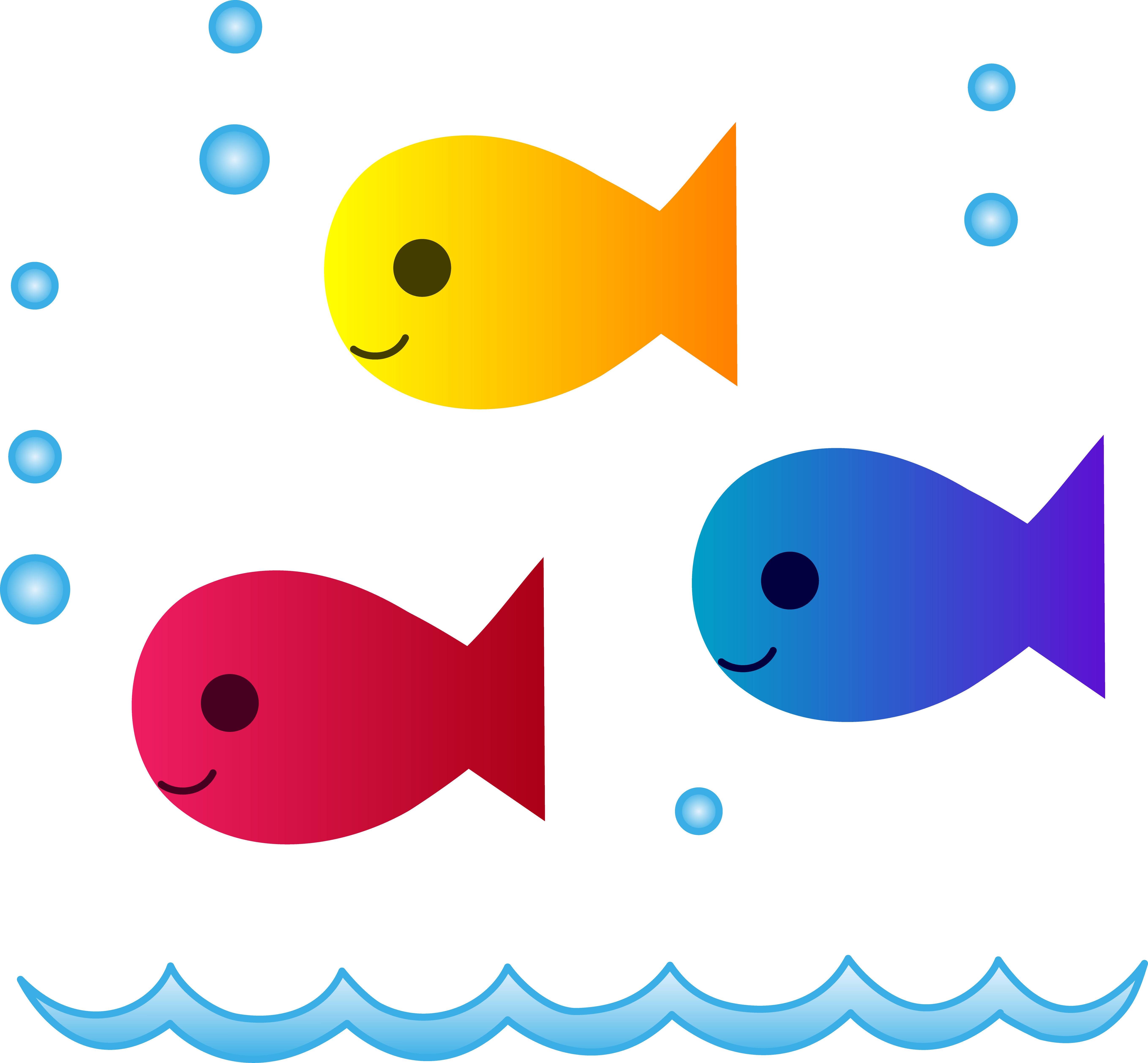 School Of Fish Png Clipart - Cartoon School Of Fish, Transparent Png PNG with transparent background