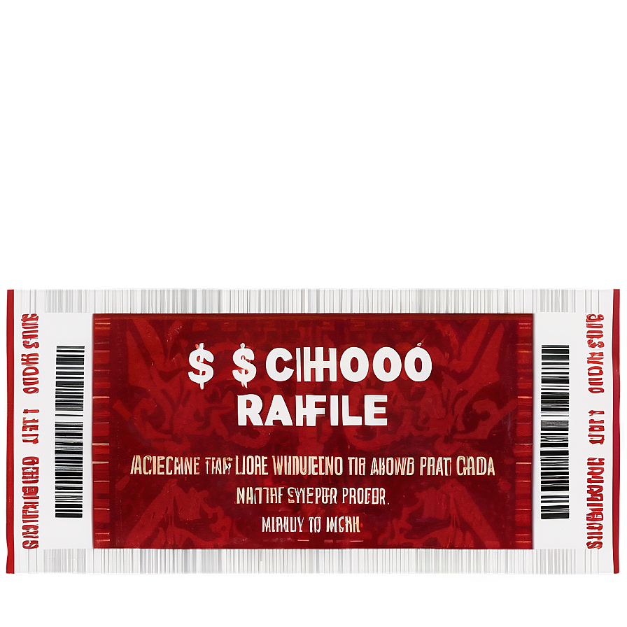 School Raffle Ticket Png Hxn76