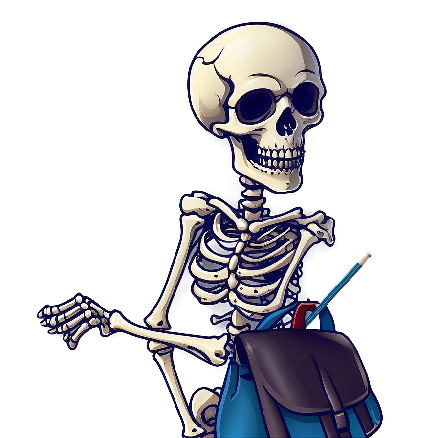 School Skeleton Cartoon Png Lbx