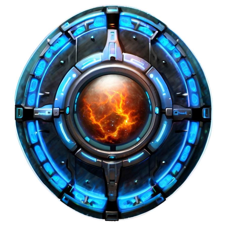 Sci-Fi Portal Design PNG gbo PNG with transparent background
