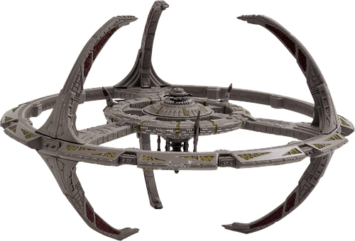 Sci Fi_ Space_ Station_ Render PNG with transparent background