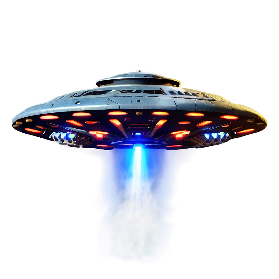 Sci-Fi UFO PNG 05042024 PNG with transparent background