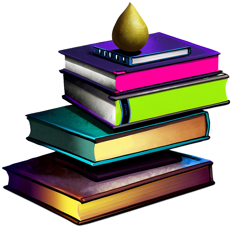 Science Books Pile Png 60