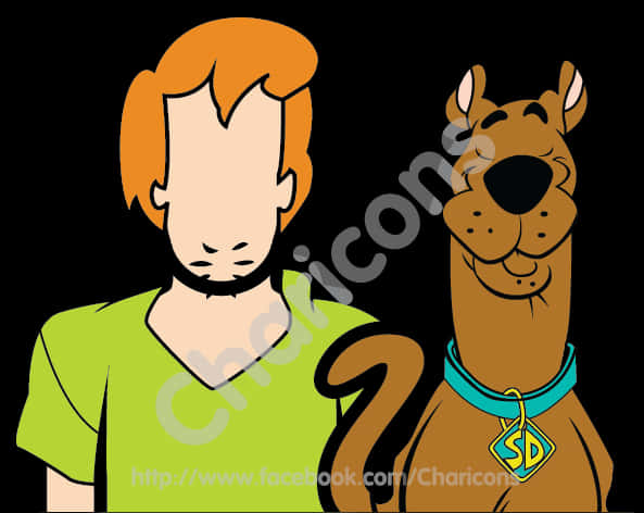 Scooby Dooand Shaggy Vector Art