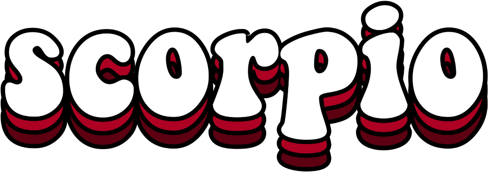Scorpio Zodiac Sign Graphic PNG with transparent background