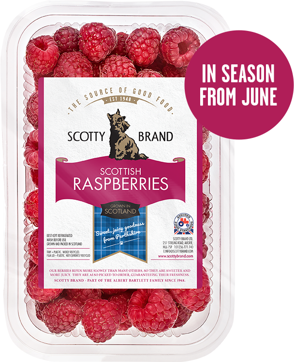 Scottish Raspberries Packaging