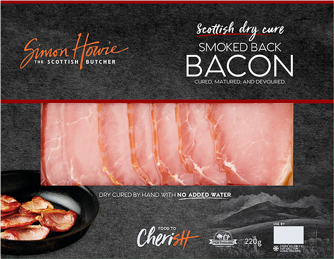 Simon Howie Smoked Bacon - Simon Howie Smoked Dry Cure Back Bacon, HD Png Download PNG with transparent background