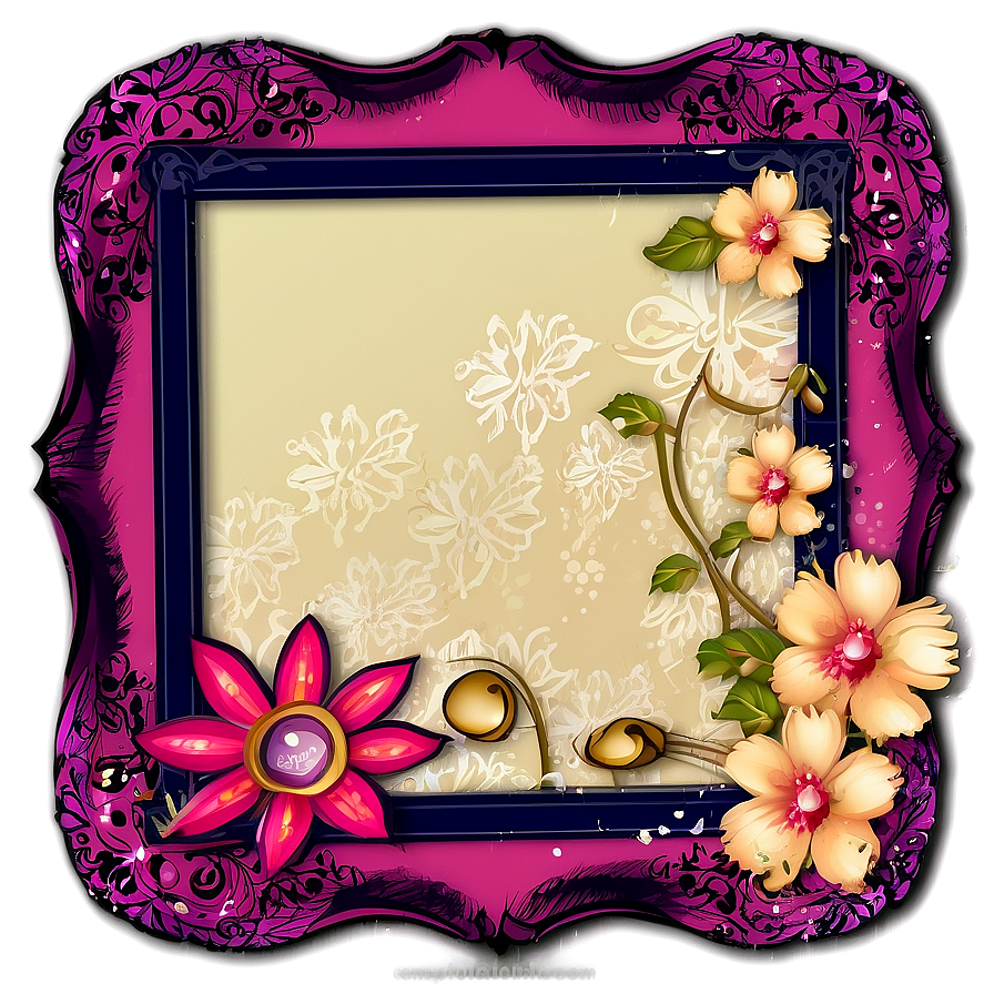 Scrapbook Frame Design Png Alh