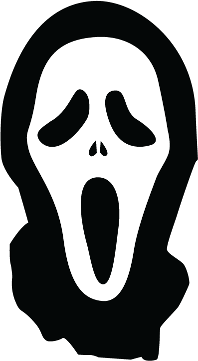 Scream Mask Icon Silhouette